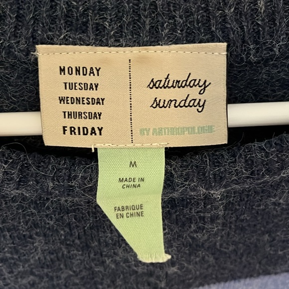 Medium Anthropologie blue sweater - Picture 3 of 5